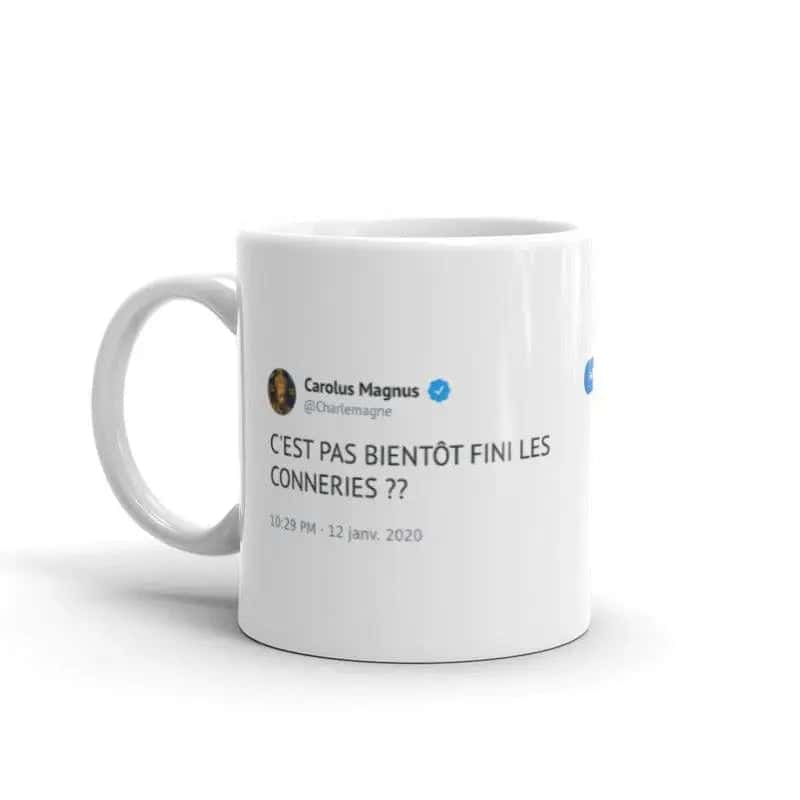Originální Hrnek Tweet Karel Veliký "Hlouposti"