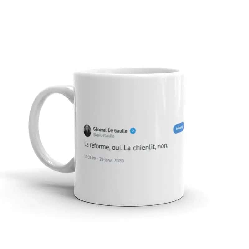 Originální Hrnek Tweet De Gaulle "Nepořádek"