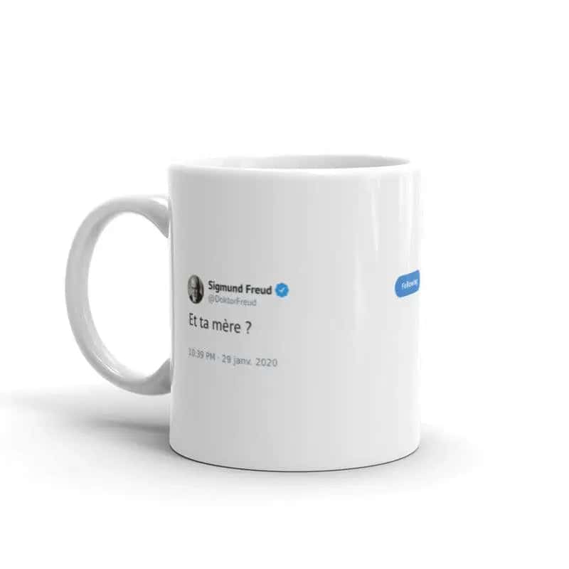 Originální Hrnek Tweet Freud "Tvoje Matka"