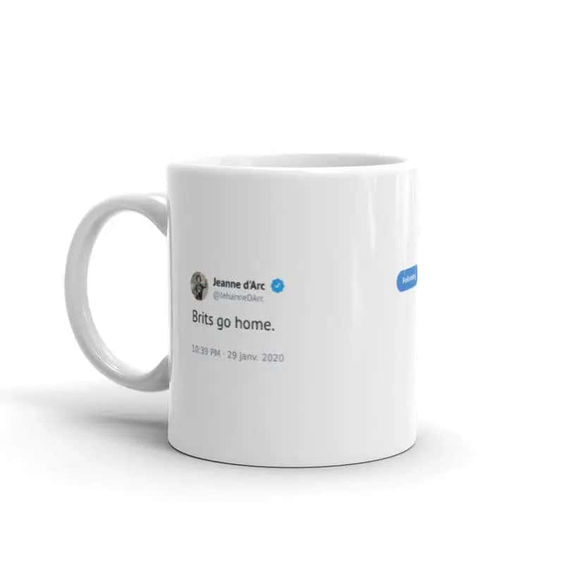 Originální Hrnek Tweet Johanka Z Arku "Britové"