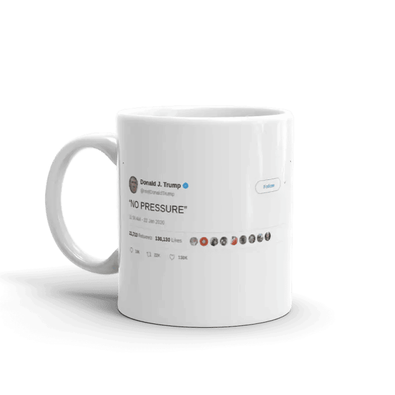 Originální Hrnek Tweet Trump Bez Tlaku